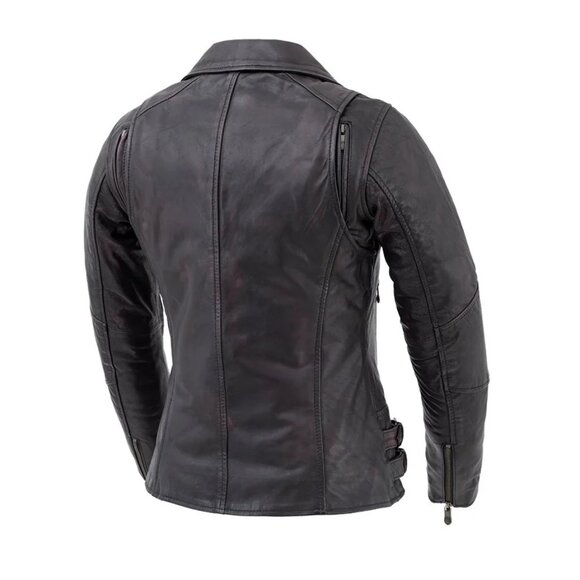 Wildside - Women's Motorcycle Leather Jacket - Picture 4 of 7